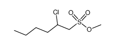 2-氯-1-己烷磺酸甲酯 结构式