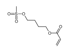 2-Propenoic acid, 4-[(methylsulfonyl)oxy]butyl ester 结构式