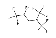 1-Propanamine, 2-bromo-3,3,3-trifluoro-N,N-bis(trifluoromethyl)- 结构式