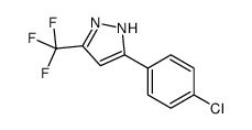 3-(4-氯苯基)-5-(三氟甲基)-1H-吡唑 结构式