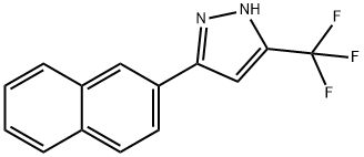 3-(2-萘基)-5-(三氟甲基)-1H-吡唑 结构式
