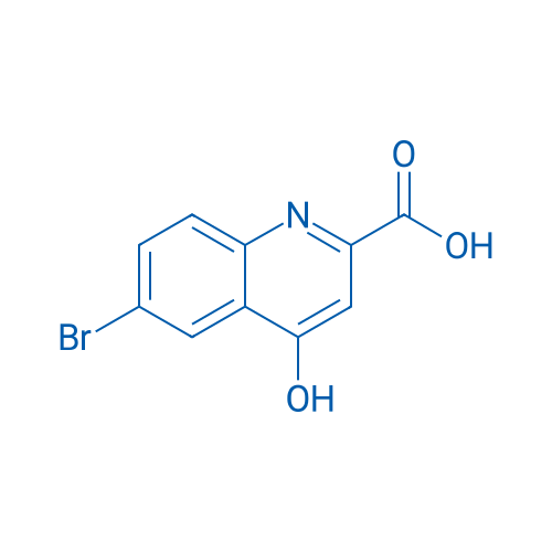 6-溴-4-羟基喹啉-2-羧酸 结构式