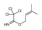 Ethanimidic acid, 2,2,2-trichloro-, 3-methyl-2-buten-1-yl ester 结构式