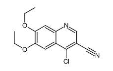 4-氯-6,7-二乙氧基喹啉-3-甲腈 结构式