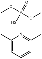 Phosphorothioic acid, O,O-dimethyl ester, compd. with 2,6-dimethylpyridine (1:1) (9CI) 结构式