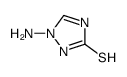 1-氨基-1,2-二氢-3H-1,2,4-三唑-3-硫酮 结构式