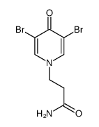 3,5-二溴-4-氧代-1(4H)-吡啶丙酰胺 结构式