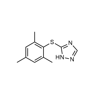3-(均三甲苯基巯基)-1H-1,2,4-三唑 结构式
