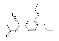 Benzeneacetonitrile, α-(acetyloxy)-3,4-diethoxy- 结构式