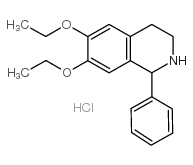 6,7-二乙氧基-1-苯基-1,2,3,4-四氢异喹啉盐酸盐 结构式