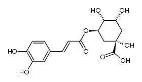 3-单-O-咖啡酰奎宁酸 结构式