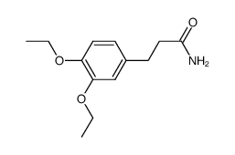 3,4-二乙氧基苯丙酰胺 结构式