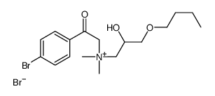 Benzeneethanaminium, 4-bromo-N-(3-butoxy-2-hydroxypropyl)-N,N-dimethyl-β-oxo-, bromide (1:1) 结构式