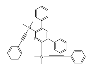 Phosphorin, 2,6-bis[dimethyl(phenylethynyl)silyl]-3,5-diphenyl- 结构式