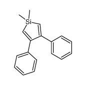Silacyclopenta-2,4-diene, 1,1-dimethyl-3,4-diphenyl- 结构式