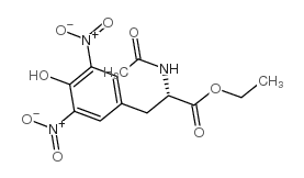 乙酰-3,5-二硝基-L-酪氨酸乙酯 结构式