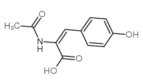 2-乙酰基-3-(4-羟基苯基)-丙烯酸 结构式