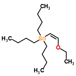 三丁基(2-乙氧基乙烯基)锡 结构式