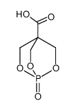 2,6,7-Trioxa-1-phosphabicyclo[2.2.2]octane-4-carboxylic acid, 1-oxide 结构式