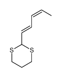 2-((1E,3E)-1,3-戊二烯-1-基)-1,3-二噻烷 结构式