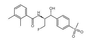 Benzamide, N-[1-(fluoromethyl)-2-hydroxy-2-[4-(methylsulfonyl)phenyl]ethyl]-2,3-dimethyl-, [R-(R*,S*)]- (9CI) 结构式