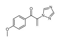 1-(4-甲氧基苯基)-2-(1H-1,2,4-三唑-1-基)-2-丙烯-1-酮 结构式