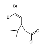 3-(2,2-二溴乙烯基)-2,2-二甲基环丙烷甲酰氯 结构式