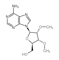 2',3'-二甲氧基腺苷 结构式