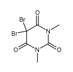 5,5-二溴-1,3-二甲基巴比妥酸 结构式