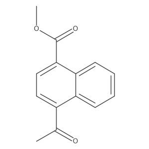 METHYL 4-ACETYL-1-NAPHTHALENECARBOXYLATE 结构式