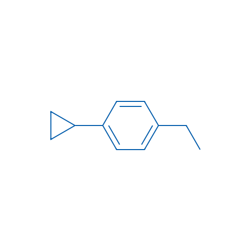 1-Cyclopropyl-4-ethylbenzene 结构式