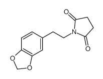1-[2-(1,3-苯并二氧杂环戊烯-5-基)乙基]吡咯烷-2,5-二酮 结构式