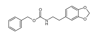 Carbamic acid, [2-(1,3-benzodioxol-5-yl)ethyl]-, phenylmethyl ester (9CI) 结构式