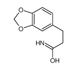 3-(2H-1,3-苯并二氧杂环戊烯-5-基)丙酰胺 结构式