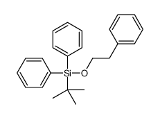 Benzene, 1,1'-[(1,1-dimethylethyl)(2-phenylethoxy)silylene]bis- 结构式