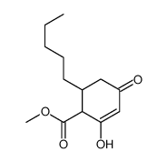 2-羟基-4-氧代-6-戊基环己-2-烯-1-羧酸甲酯 结构式