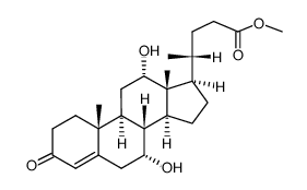 3-酮基-DELTA-4-胆烯酸甲酯 结构式