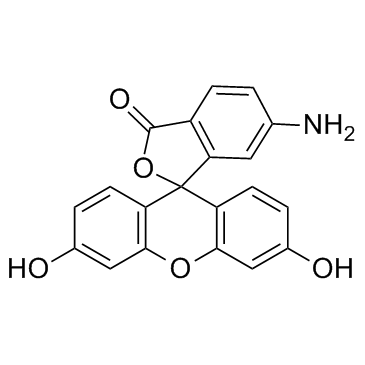 6-氨基荧光素 结构式