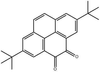 2,7-二叔丁基芘-4,5-二酮 结构式