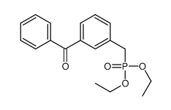 Phosphonic acid, [(3-benzoylphenyl)methyl]-, diethyl ester (9CI) 结构式