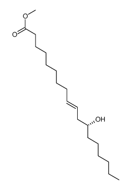 12-羟基-9-十八烯酸甲酯 结构式