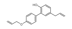 5-烯丙基-4'-烯丙氧基-2-羟基联苯 结构式