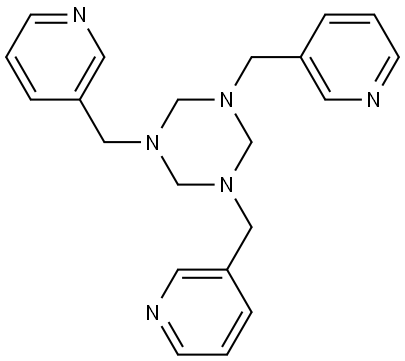 六氢-1,3,5-三(3-吡啶基甲基)-1,3,5-三嗪 结构式