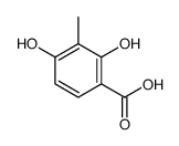 2,4-二羟基-3-甲基苯甲酸 结构式