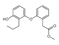 2-(3-羟基-2-丙基苯氧基)苯乙酸甲酯 结构式