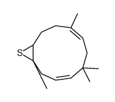 12-Thiabicyclo[9.1.0]dodeca-3,7-diene, 1,5,5,8-tetramethyl- 结构式