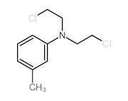 N,N-双(2-氯乙基)-3-甲基苯胺 结构式