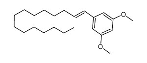 1,3-二甲氧基-5-(1-十五碳烯-1-基)苯 结构式