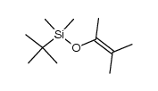 Silane, (1,1-dimethylethyl)[(1,2-dimethyl-1-propen-1-yl)oxy]dimethyl- 结构式