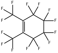 3,3,4,4,5,5,6,6-八氟-1,2-双(三氟甲基)环己烯 结构式